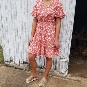 Jumping for spring dress